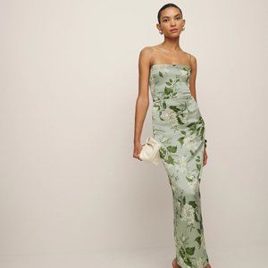 Reformation Frankie Silk Dress